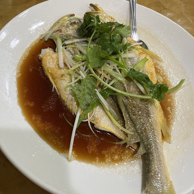 Steamed Striped Bass