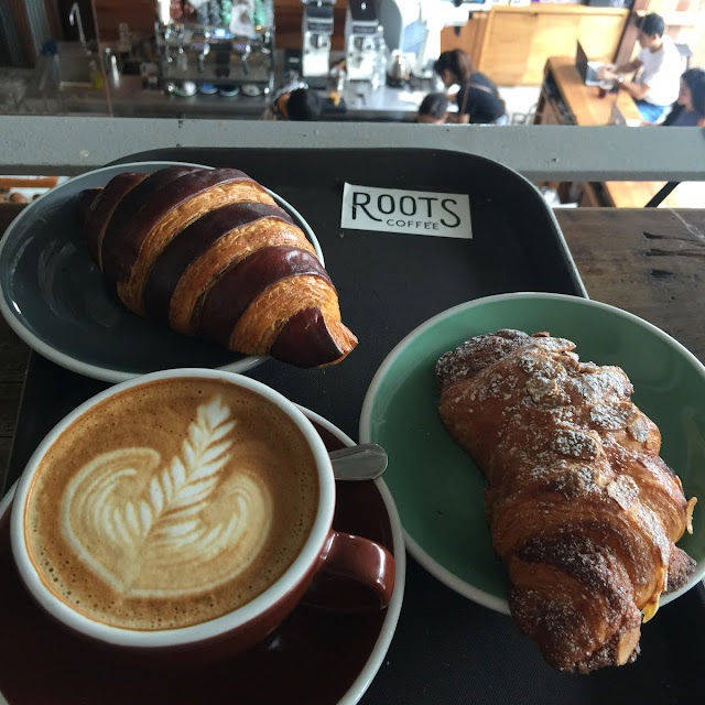 Hot Latte & Croissants