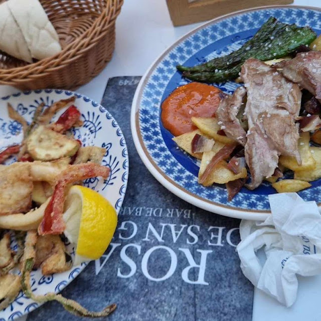 Onion Rings and Iberian Porl
