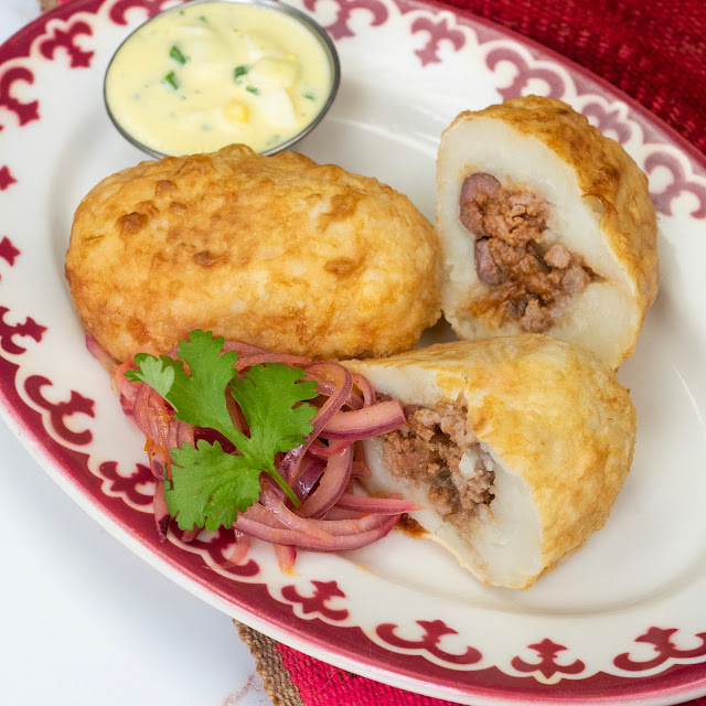 Papa Rellena Stuffed Potatoes 2pcs
