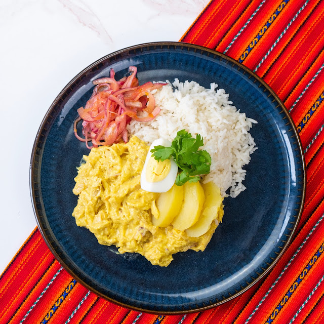 Aji De Gallina Yellow Chicken