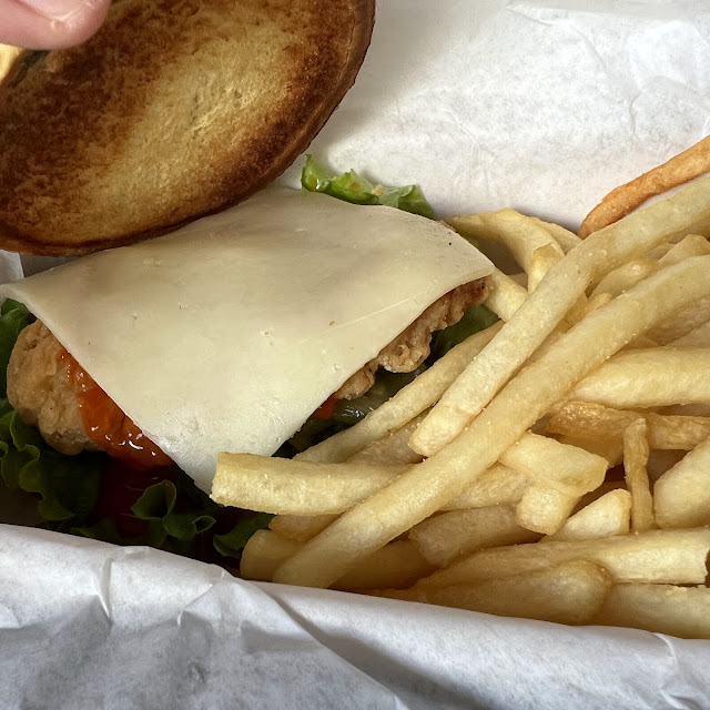 Buffalo Chicken Sandwich with Fries