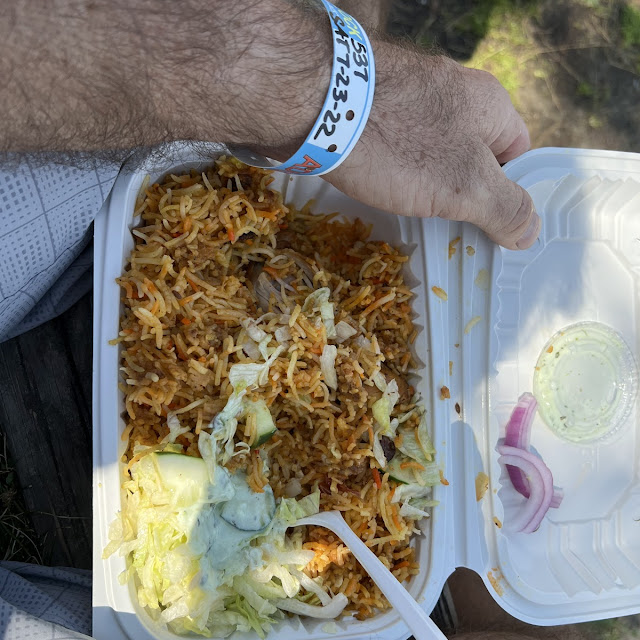 Chicken over Rice & Bread