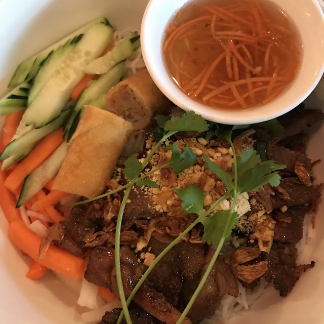 Honey Glazed Chicken Vermicelli Noodle and Beef Stew Noodle Soup