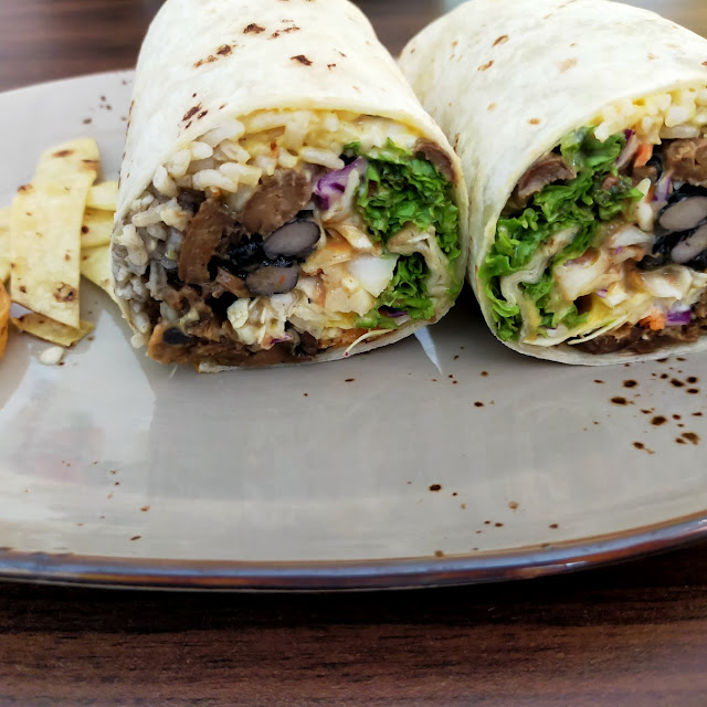 Shrooms Asada Burrito