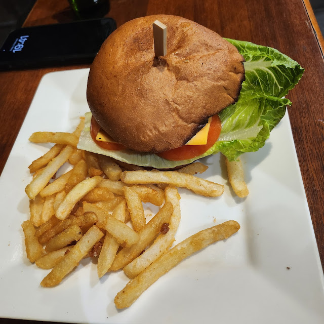 Chicken Hamburger with Fries