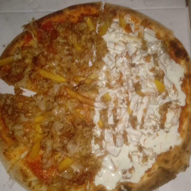 Pizza Kebab ½ Con Salse E ½ Senza