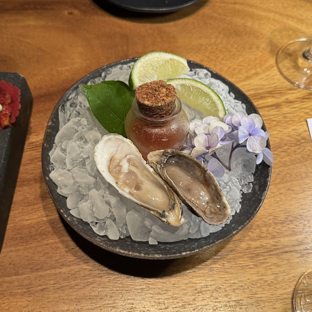 Tuna Tartare and Oysters