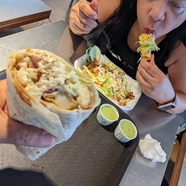 Fish Burrito and Tacos