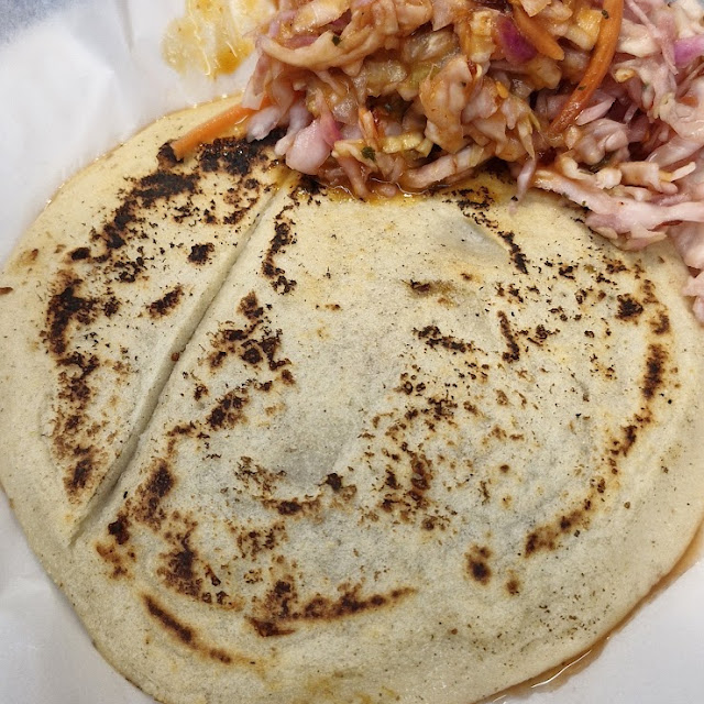 Revuelta Pupusa with Curtido