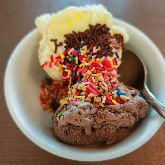 Ice Cream with Condiments