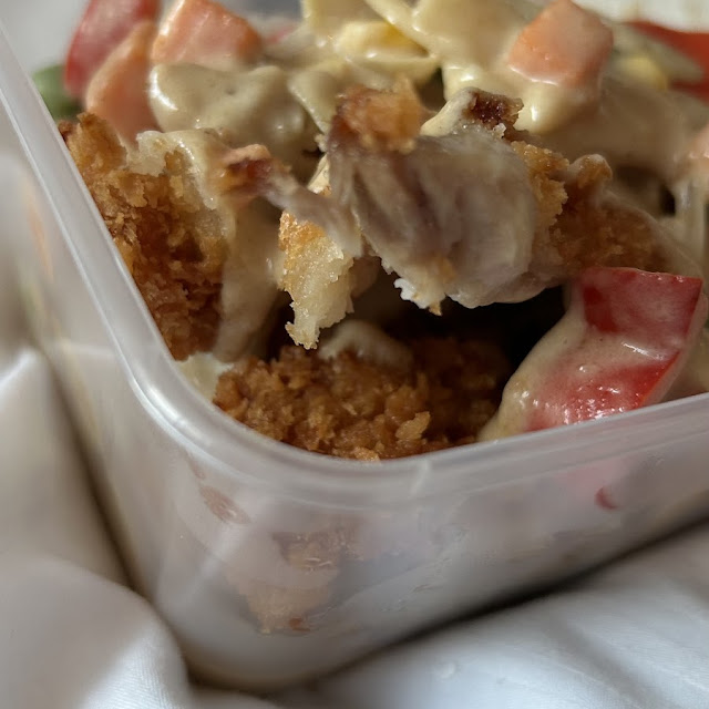 Crispy Chicken with Peanut Butter Sauce