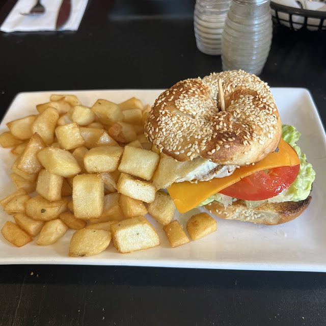 Spicy Pork Egg and Cheese Bagel