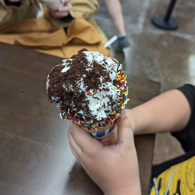 Sprinkle Coated Waffle Cone