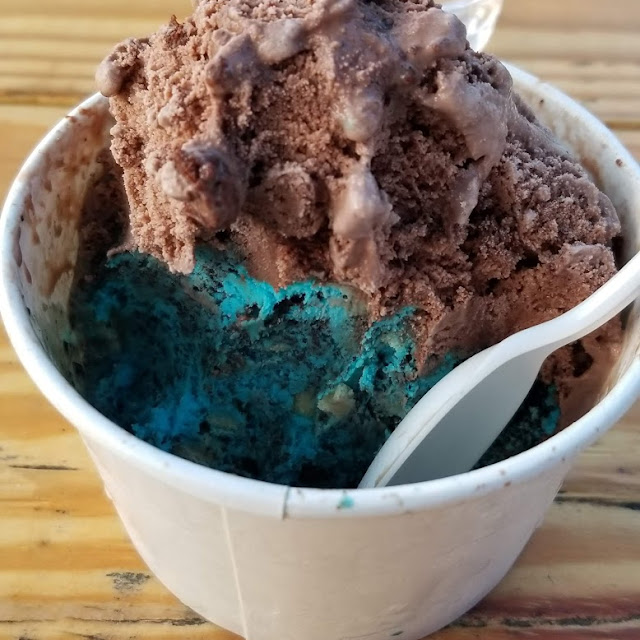 2 Scoop Cup of Chocolate and Cookie Monster Ice Creams