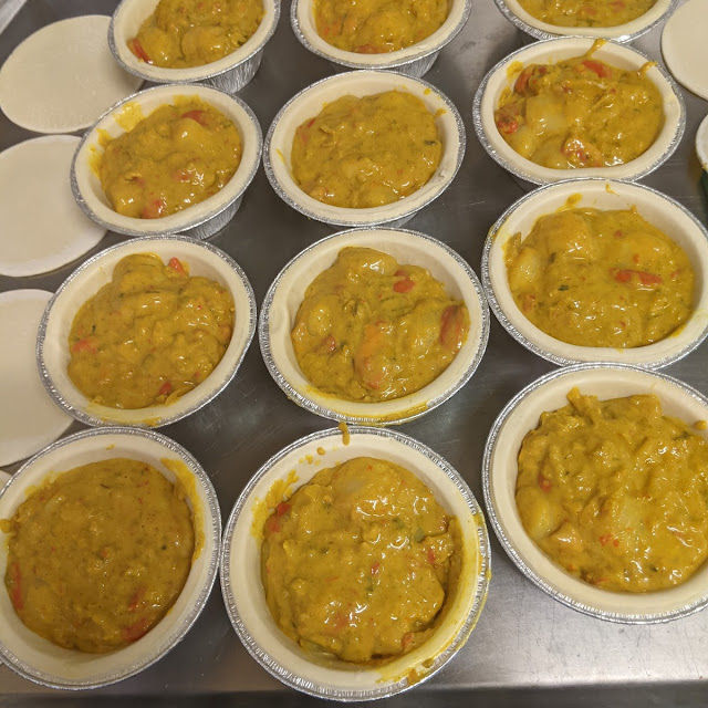 Curried Scallop Pies