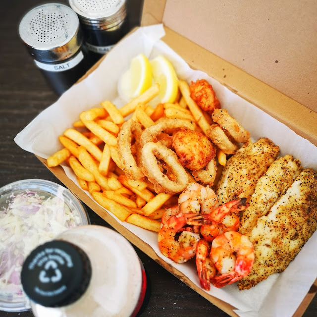 Seafood and Chips Lunch Box