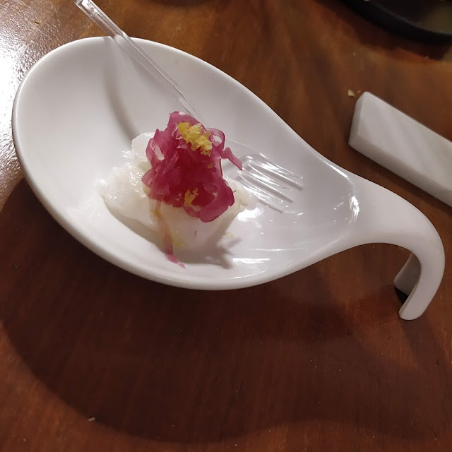 Carpaccio Di Baccalà Cavolo Rosso E Panna Acida