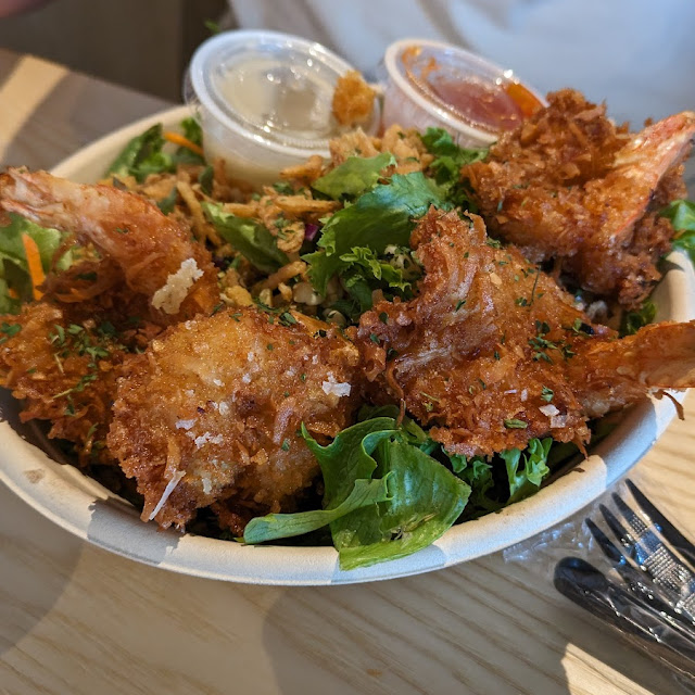 Coconut Macadamia Nut Shrimp Salad
