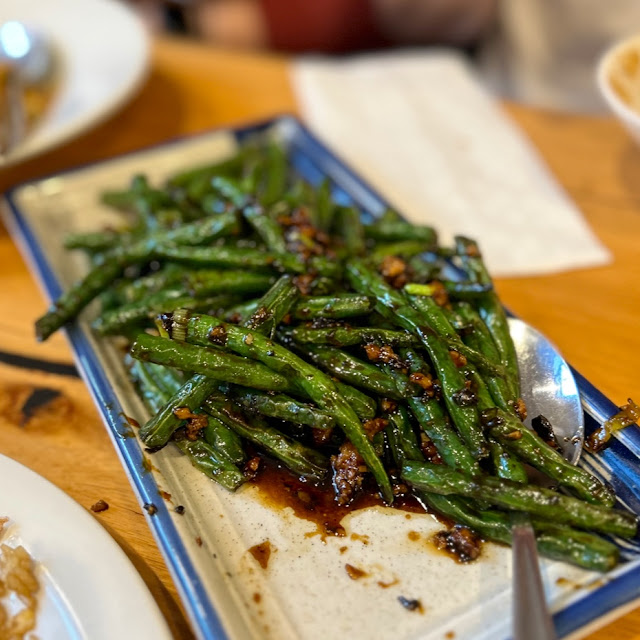 Stir-Fried Green Beans with Pork Mince & Olive Vegetable 榄菜肉末四季豆