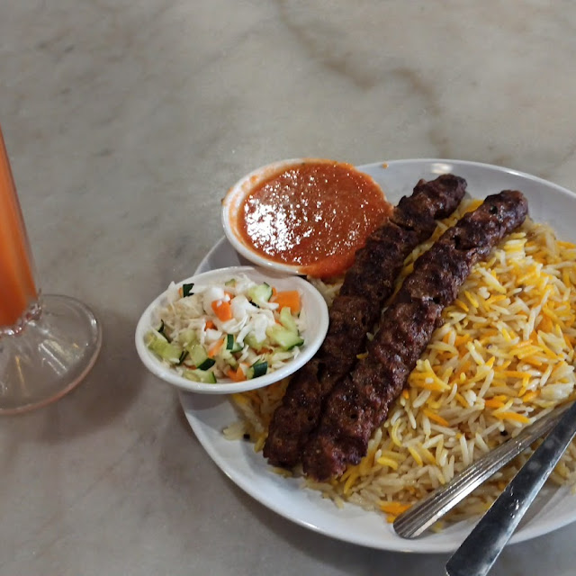 Lamb Kebab with Rice