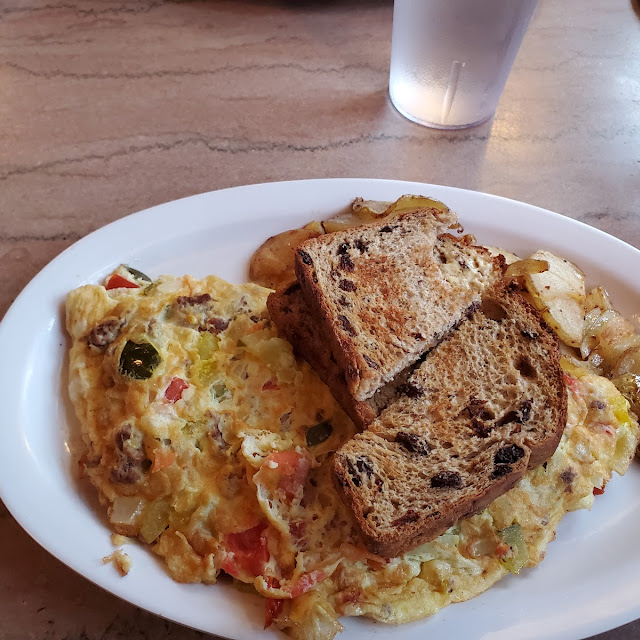 Hash with 2 Eggs & Toast