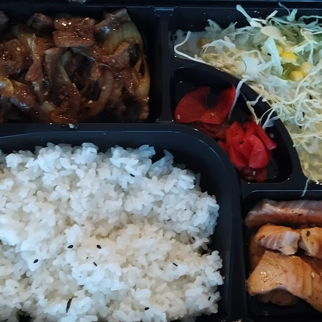 Salmon and Chicken Bento