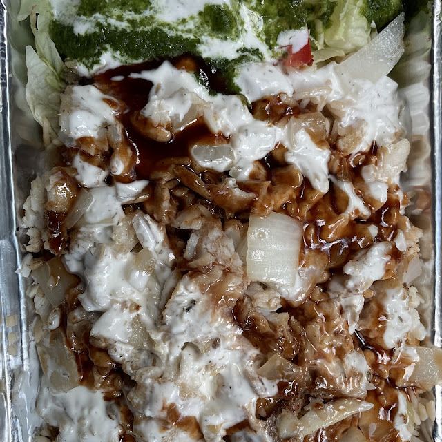 Fish over Rice Platter