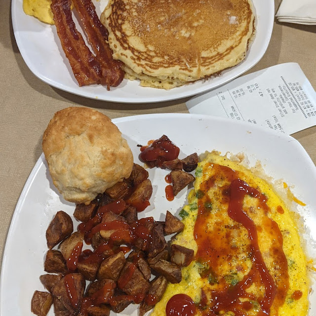 Denver Omelet & Home Fries with the Mango Mimosa