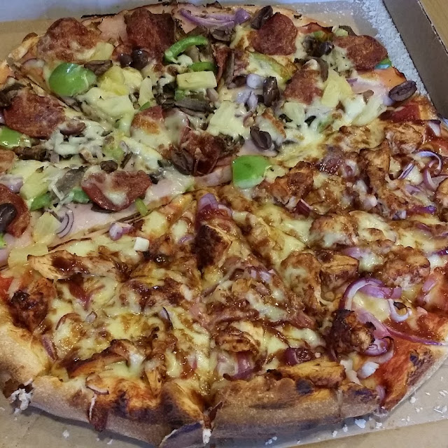 BBQ Chicken and Supreme Pizza