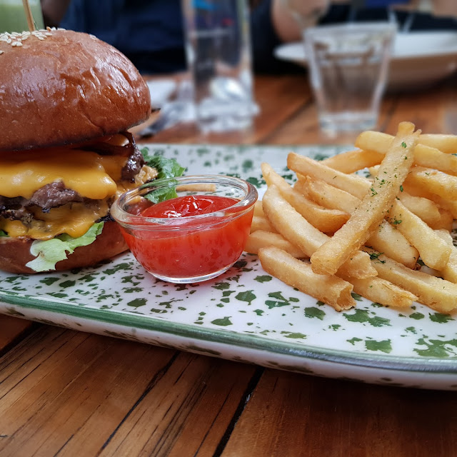 Double Cheeseburger and Fries