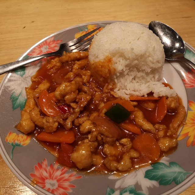 Sweet and Sour Pork with Rice