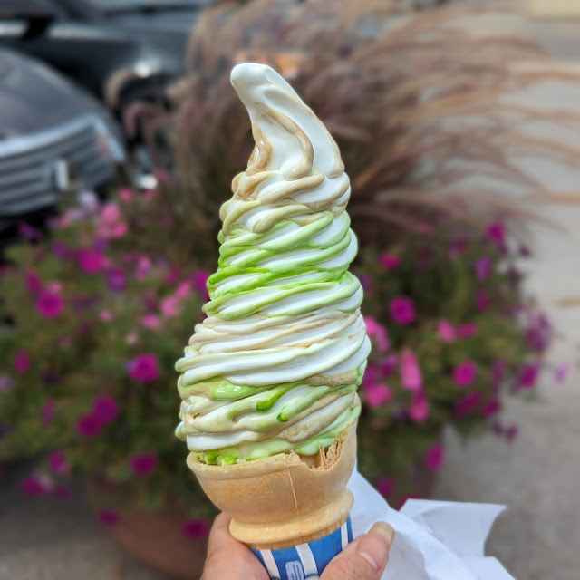 Butterscotch and Green Apple Flavorburst Cone