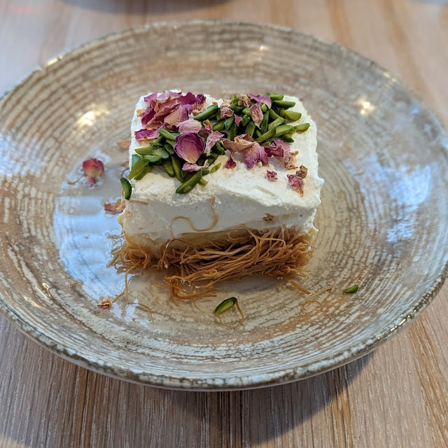 Ekmek Baked Kataifi Pastry with Vanilla Custard and Chantilly Cream