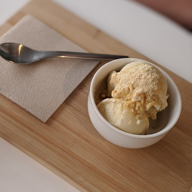 Soy Ice Cream with Soy Sauce Kibi