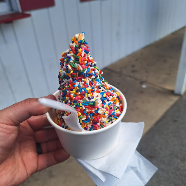 Vanilla Ice Cream with Rainbow Sprinkles