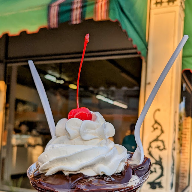 Hot Fudge Sundae with a Cookie