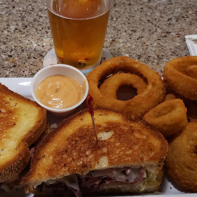 Pastrami with Onion Rings