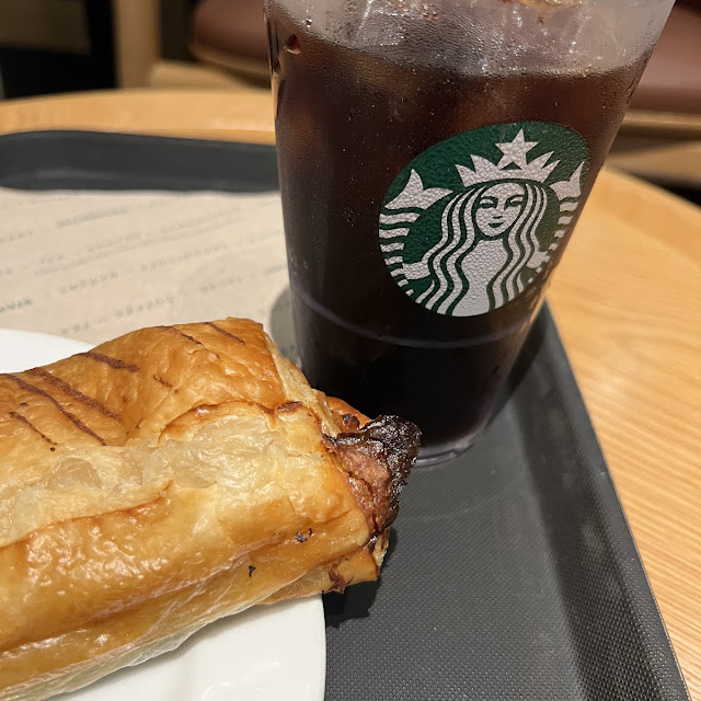 Cold Brew Black and Sausage Roll