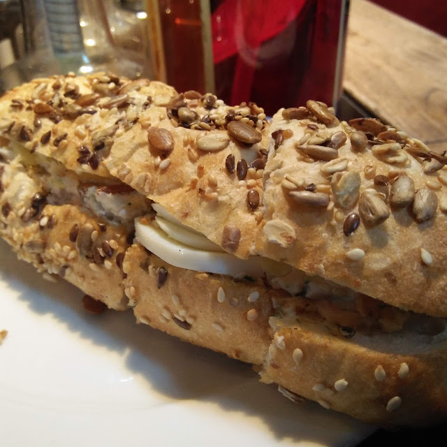 Salmon Dill on Multigrain Bread