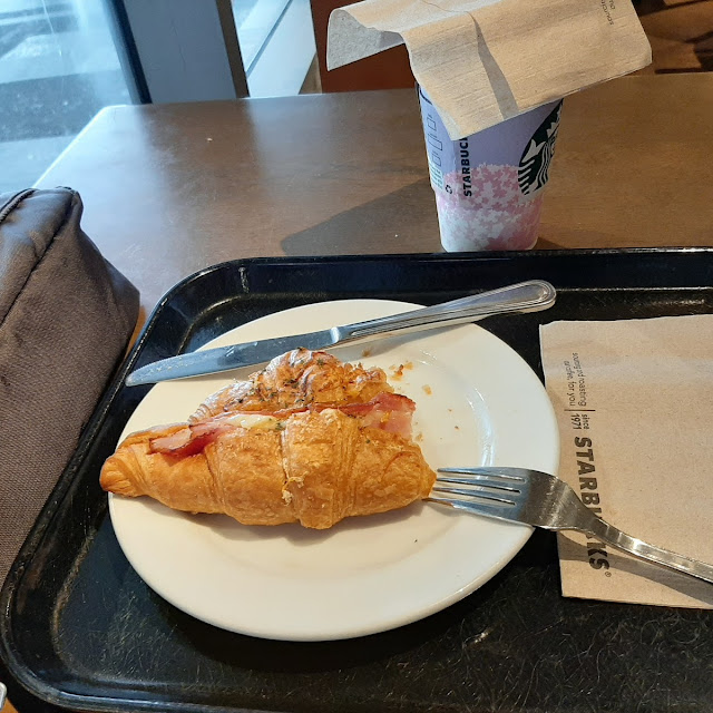 Ham and Cheese Croissant Sandwich