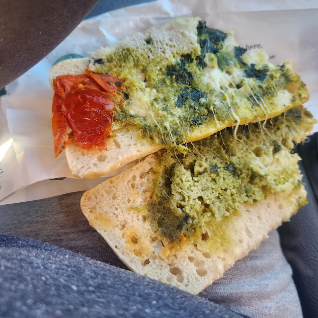 Tomato & Mozzarella on Focaccia