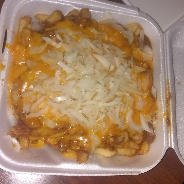 Chile Fries with Cheese & Onions