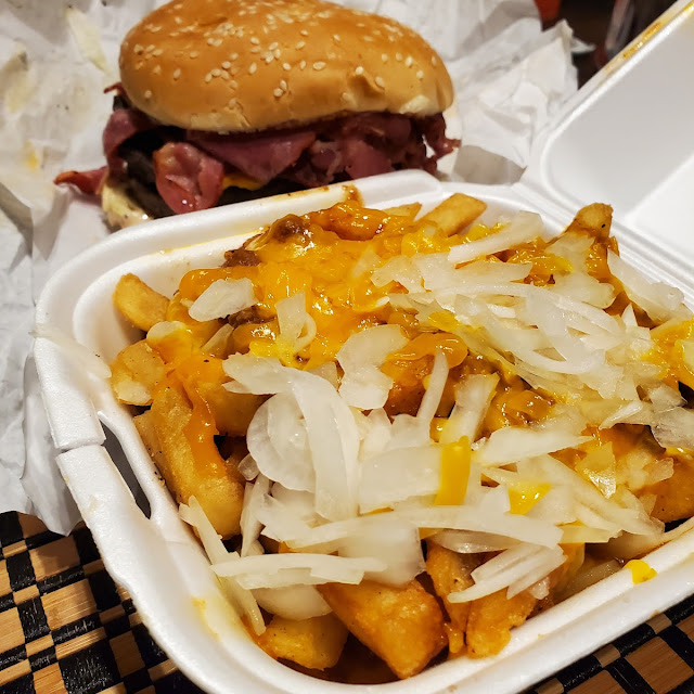 Chile Cheese Fries with Pastrami