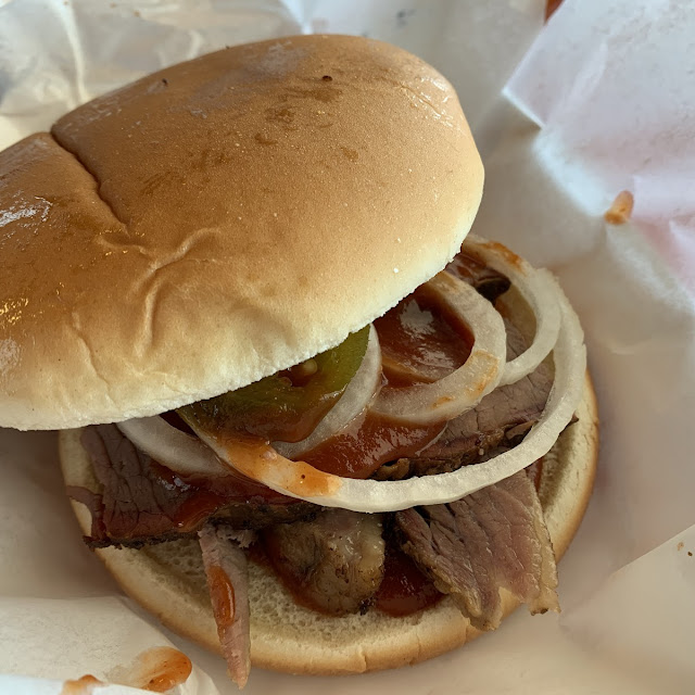 Sliced Brisket Sandwich