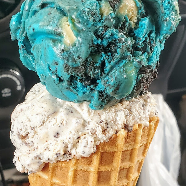 Monster Cookie and Caramel Oatmeal Cookie Ice Cream