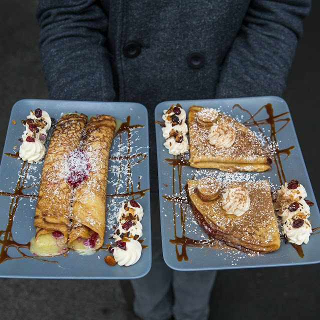 Hot Jam and Cream Pancakes