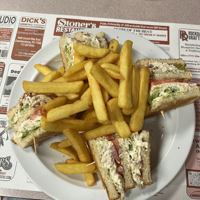 Chicken Salad Club with Fries