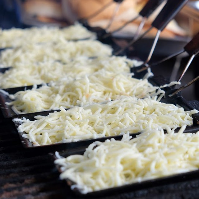 Beef and Chicken with Melted Cheese
