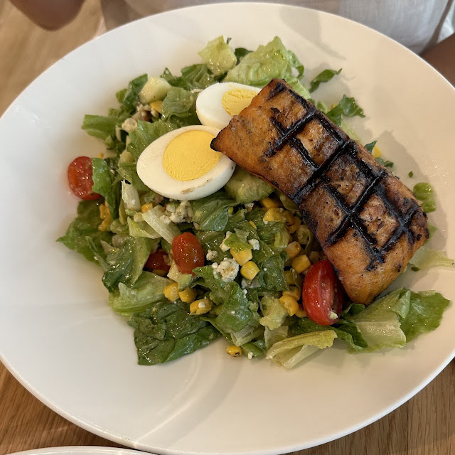 Cobb Salad with Grilled Salmon